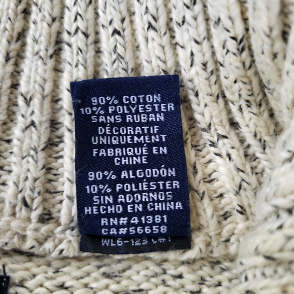 CHAPS MEN'S XL 1/4 ZIP SWEATER EXCELLENT CONDITION - Picture 4 of 4